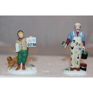 Dept 56 Christmas In the City - City Professions - House Painter & Newspaper Boy